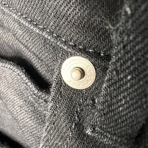 Everlane Jeans Womens Size 29 Long Black The Way High Organic Cotton Raw Hem - Picture 10 of 16